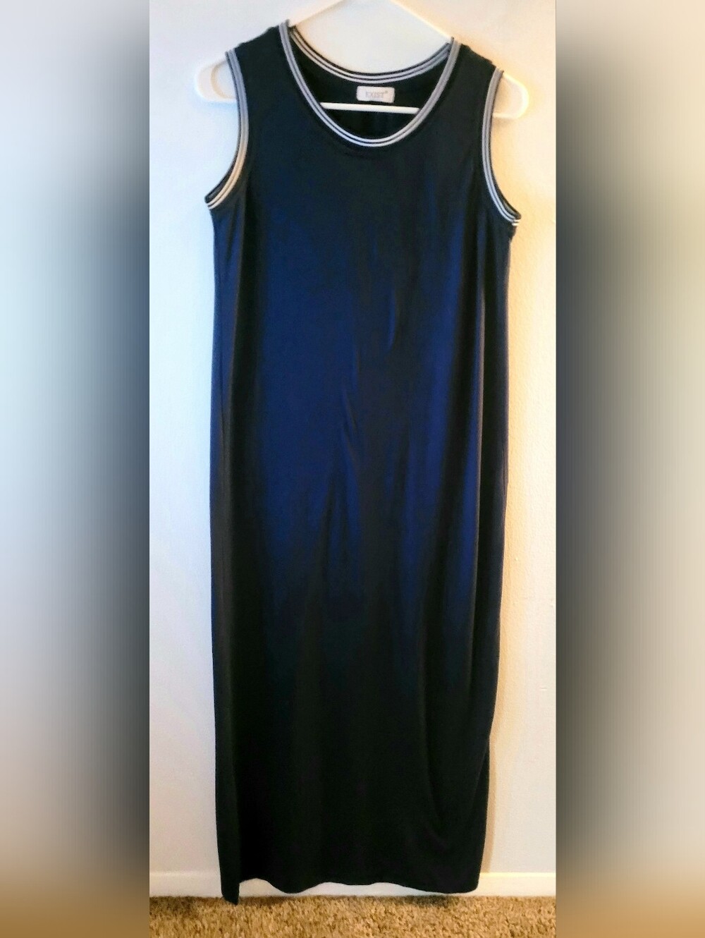 Exist Navy Maxi Tank Dress with White Trim